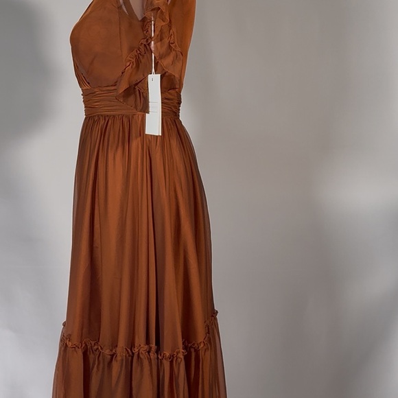 Mac Duggal Formal Rust Cocktail Dress Size 2 $498 NWT - Picture 5 of 5